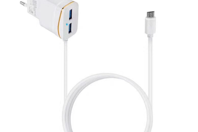 USB Travel Wall Charger 2-Port 2.1A Dual USB (3)